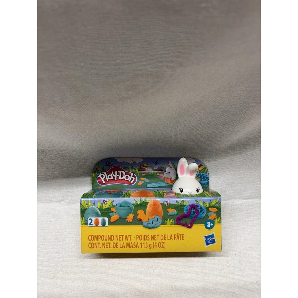 Play-Doh Springtime Pals Easter Set F6915 Bunny 2 Eggs Cutters 5pc New
